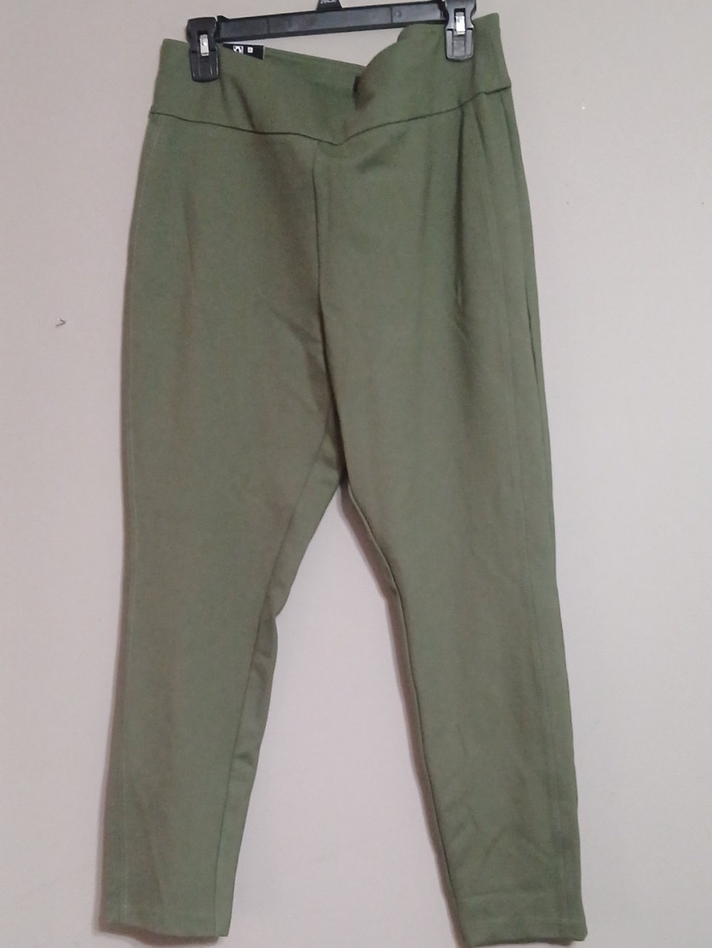 Express Olive Green Cropped Pointe Pants